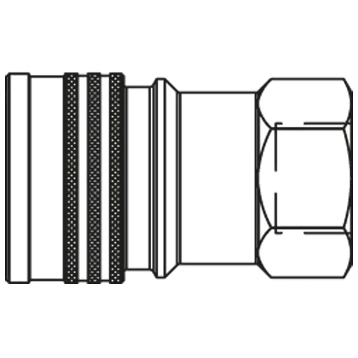 Female ball coupler G3/4 ISO B Parker IB7510