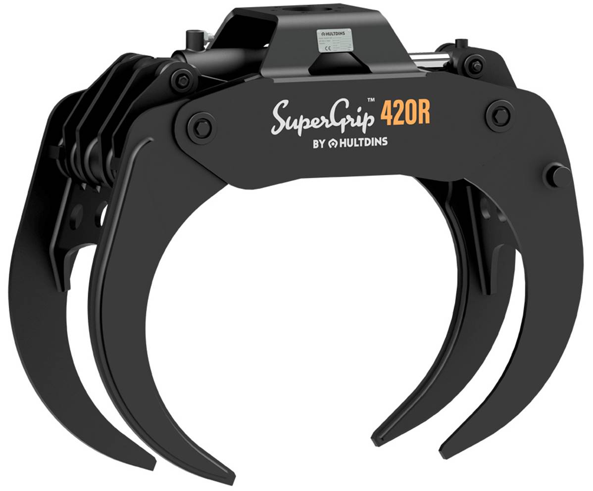 Grapple wood energy 4 tongs HULTDINS SuperGrip I 420R