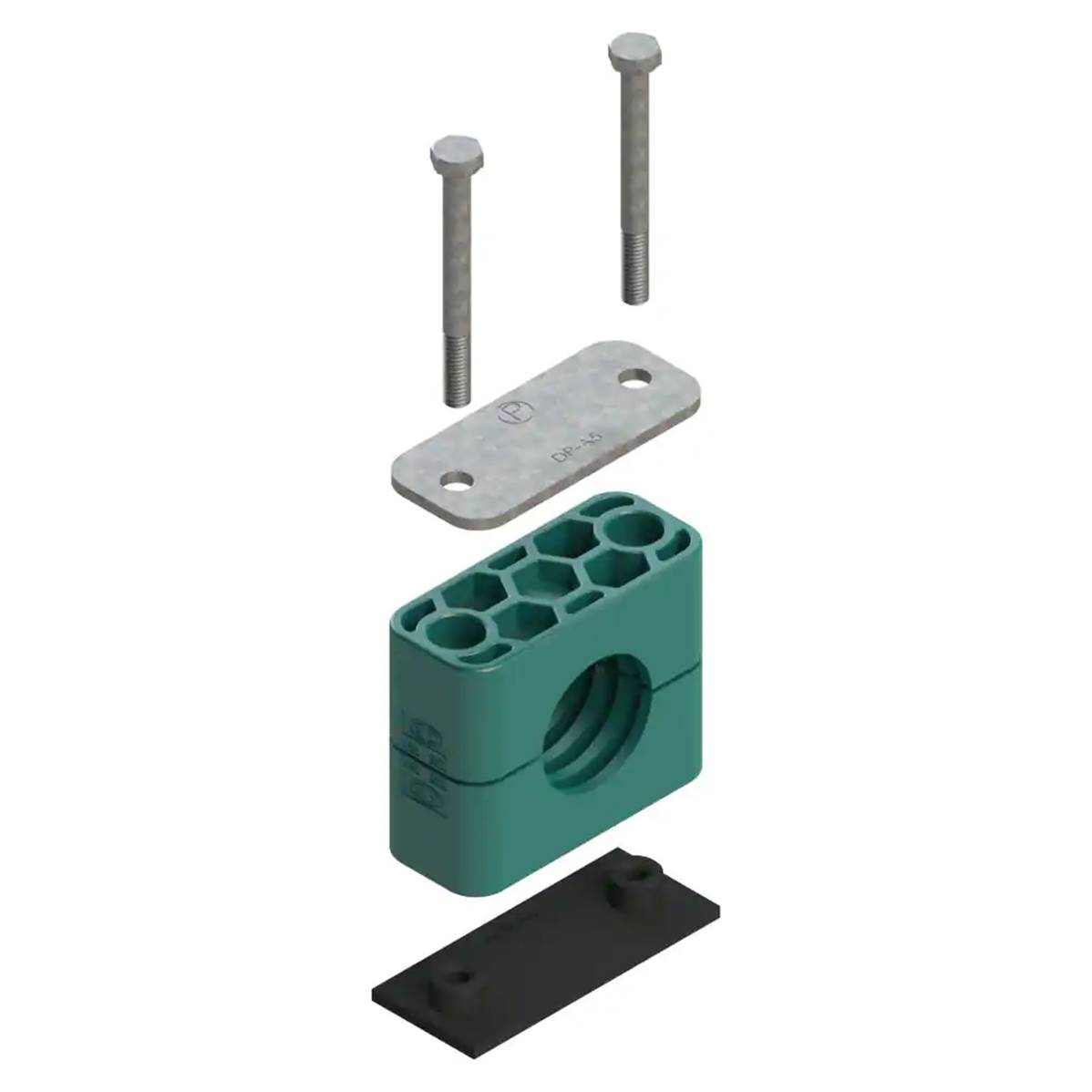 Simple complete flange for hose Ø20 mm Parker RAP3-320