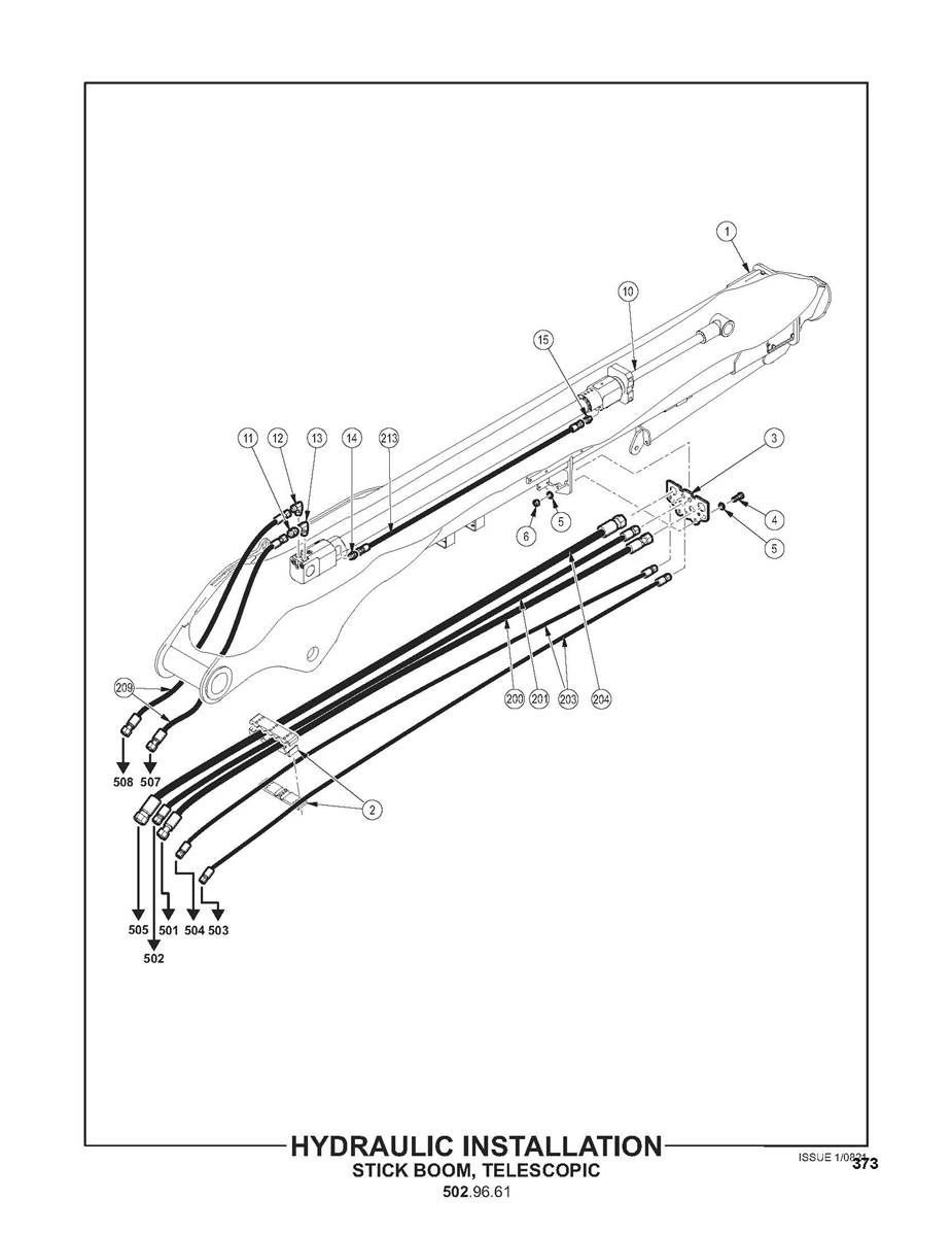 Hydraulic Installation, Stick Boom, Telescopic 5029662
