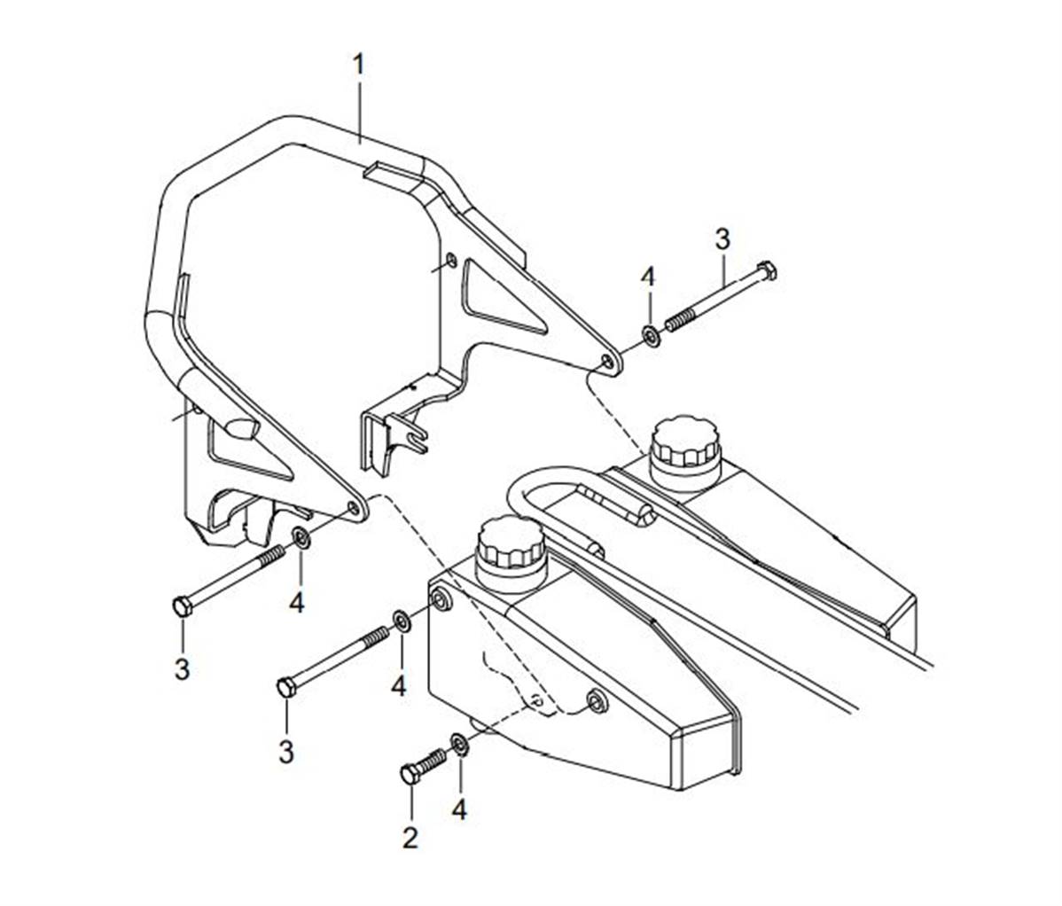 Hose cover for color tanks LM033596