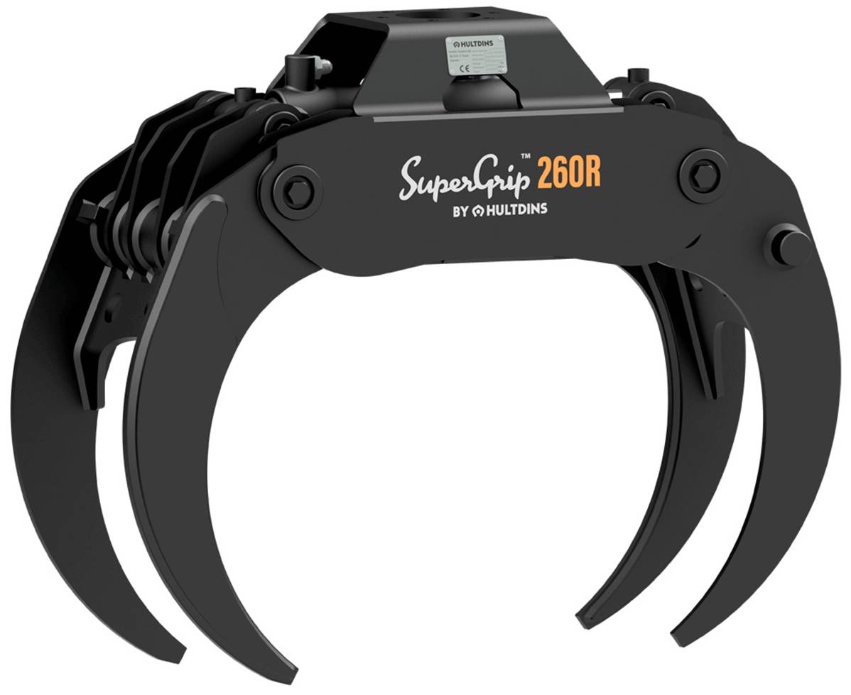 Grapple wood energy 4 tongs HULTDINS SuperGrip I 260R