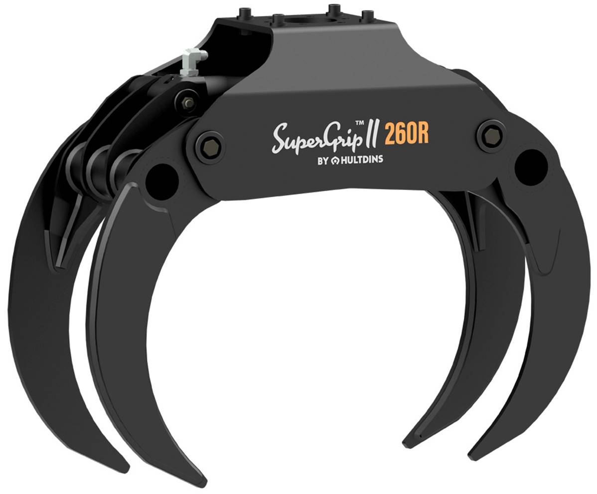 Grapple wood energy 4 tongs HULTDINS SuperGrip II 260R