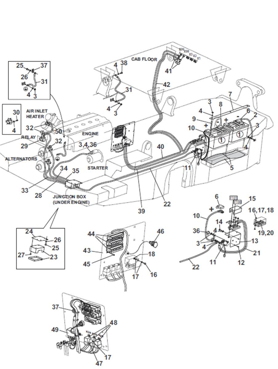 24V battery, assembly 9991618