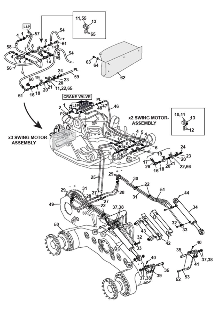 Anti-squat bogie, mounting 9991806
