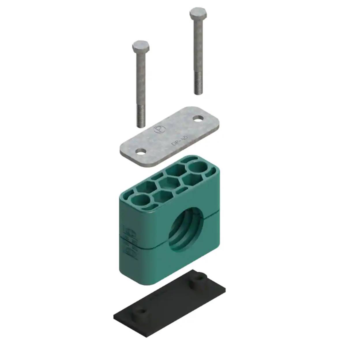 Simple complete flange for hose Ø38 mm Parker RAP3-538