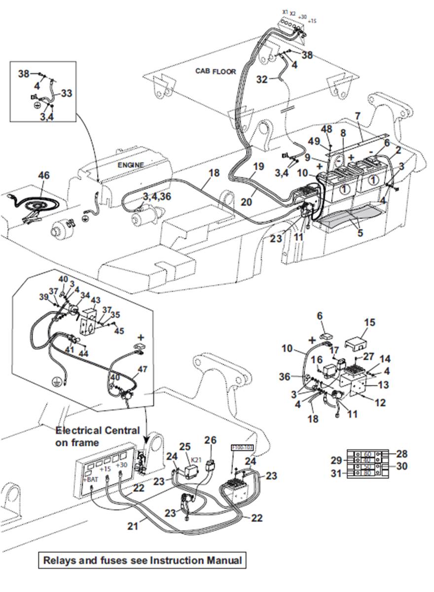 24V battery, assembly 9992461
