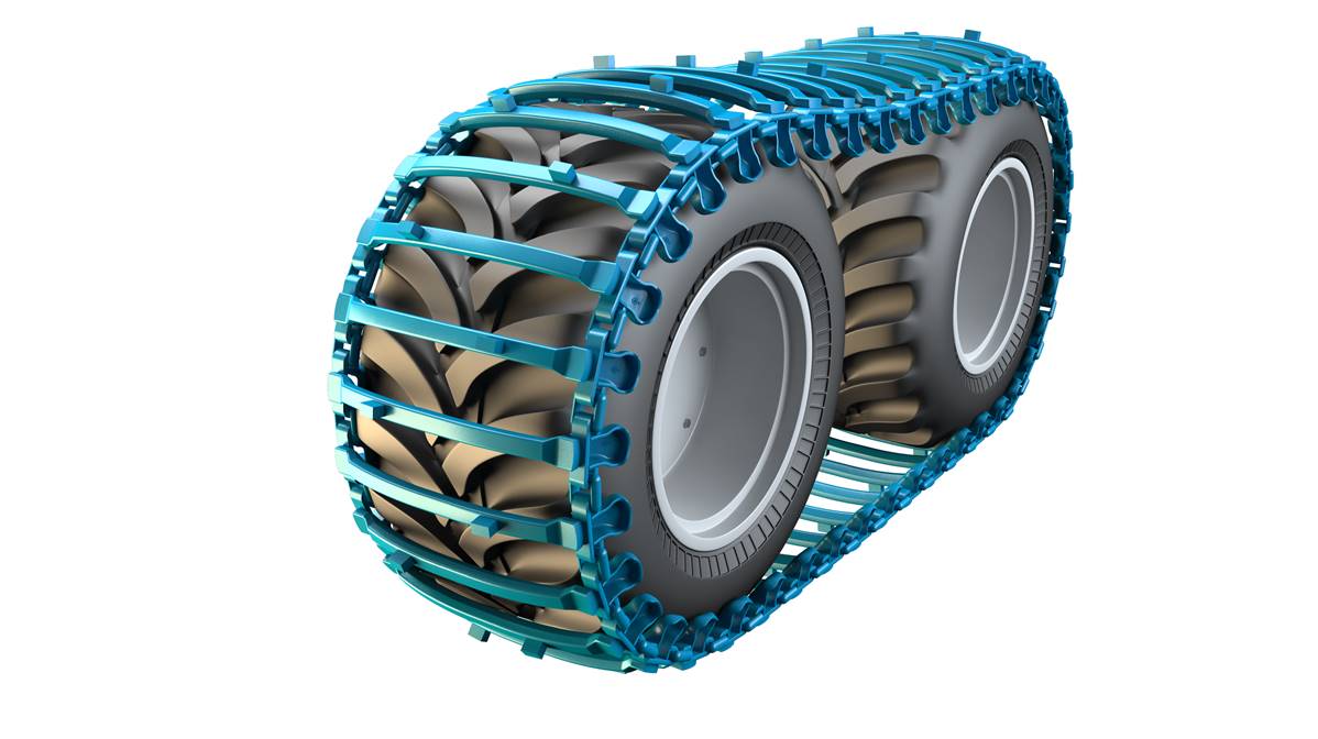 Pair of tracks 26mm OF 710-26.5 TRS, TRS2, 840 mm Olofsfors 295-644025