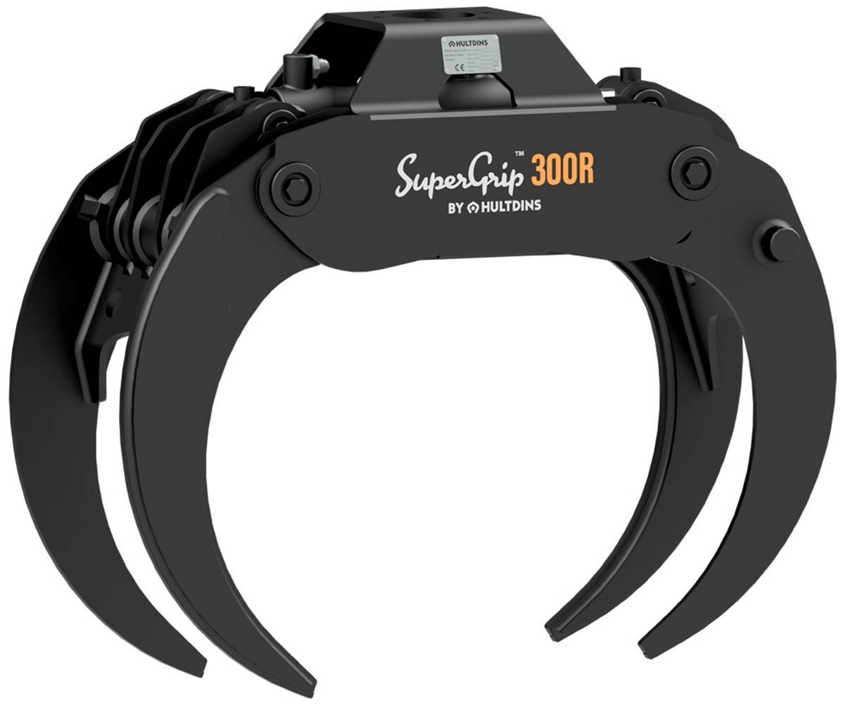 Grapple wood energy 4 tongs HULTDINS SuperGrip I 300R